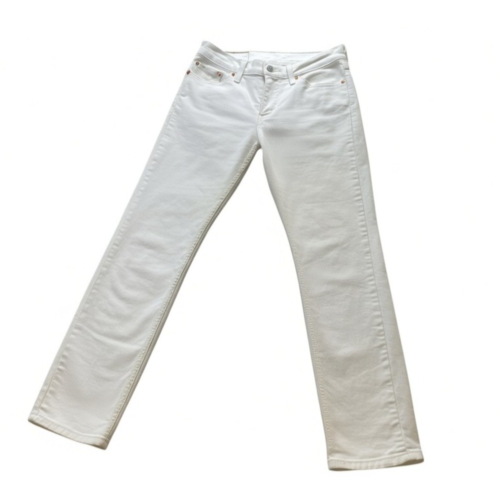 Levi's 511 Straight Leg Slim Jeans Sz 29x30" White #191J